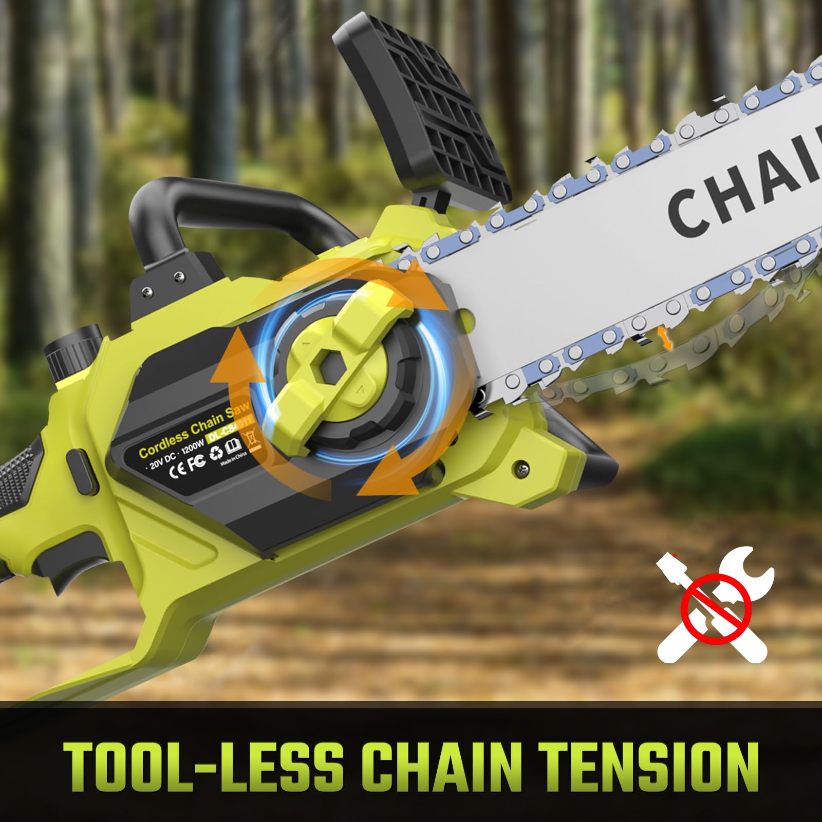 Amazon.com : SEYVUM Chainsaw Cordless 12 Inch with 2 x 4.0Ah